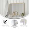 Flash Furniture Jada 40 x 30 Decorative Wall Mirror - Rounded Corners, Matte Gold HMHD-22M198YBN-GD-GG - alternate 7